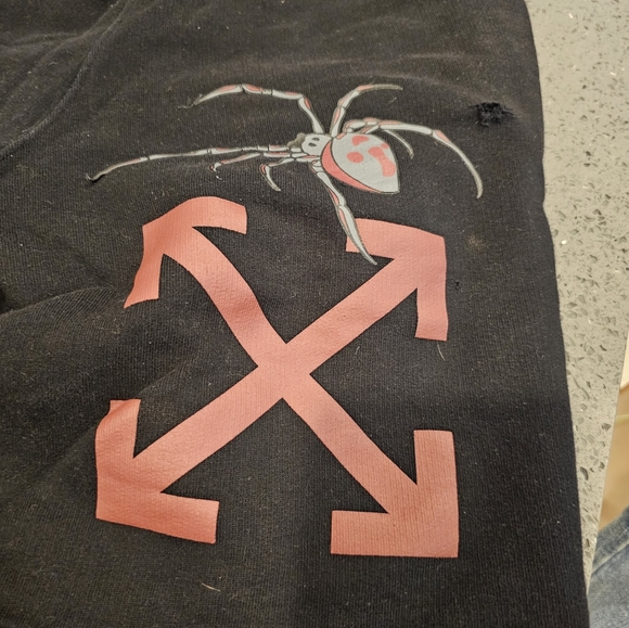 Off-WhiteMen's Arachno Arrow Graphic Sweat Shorts Dz XS - Picture 2 of 16